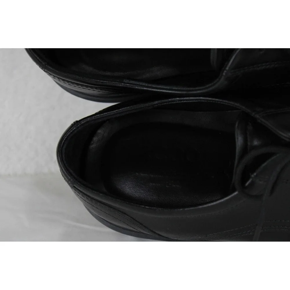 ECCO Mens Black Leather‎ Cap Toe Derby Dress Shoes Size 44 EU 10 US 62211401001